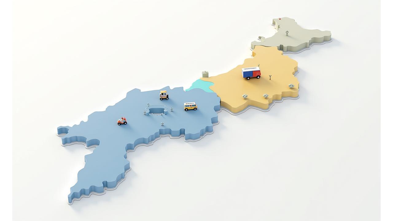 서울 지도에 표시된 퀵 배송 서비스 가능 지역과 요금 구간